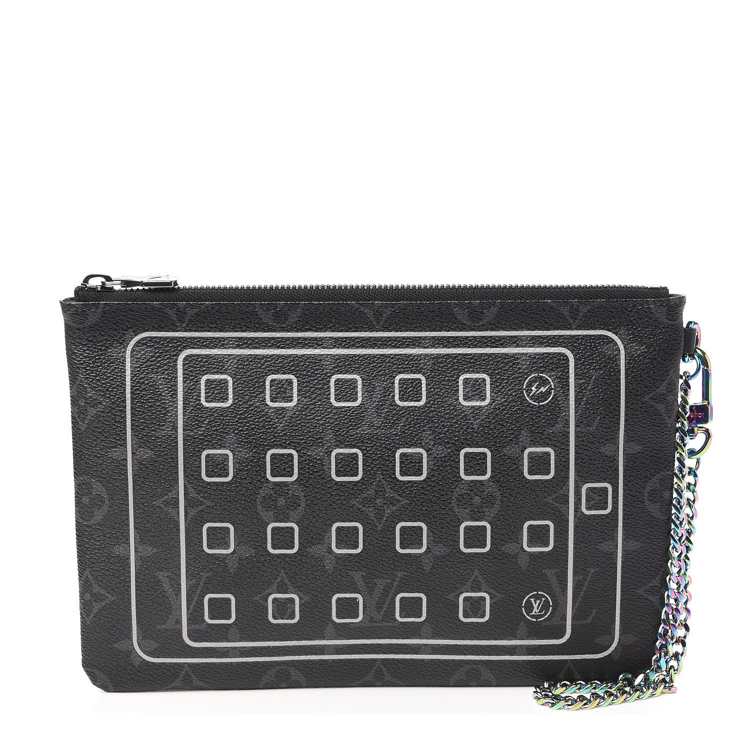 Louis Vuitton Monogram Eclipse Fragment Design iPad Pouch 1 of 6