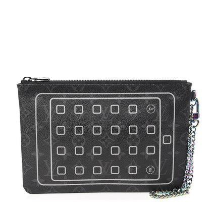 Louis Vuitton Monogram Eclipse Fragment Design iPad Pouch 1 of 6