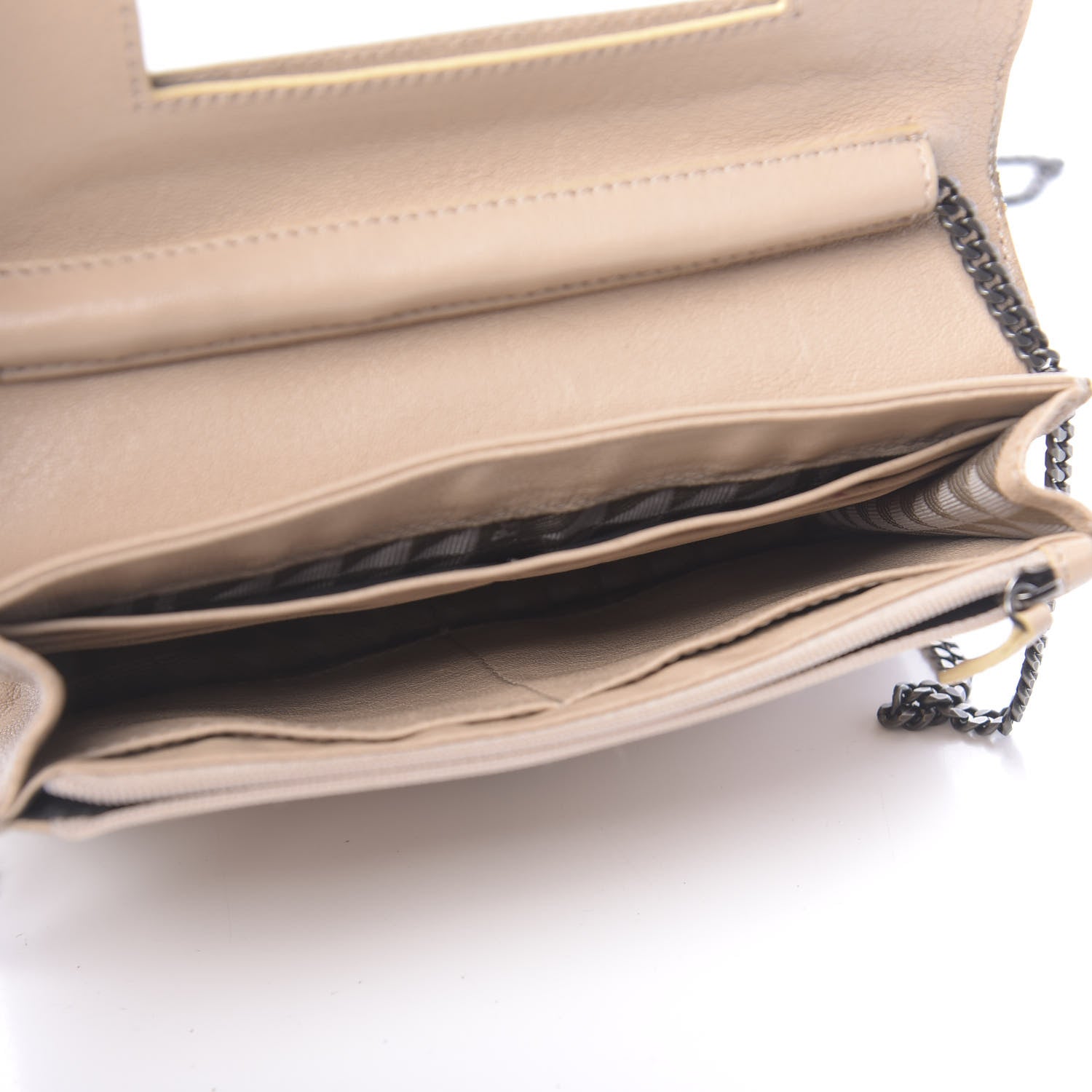 Proenza Schouler Lambskin Fringe PS1 Chain Wallet Beige 5 of 10