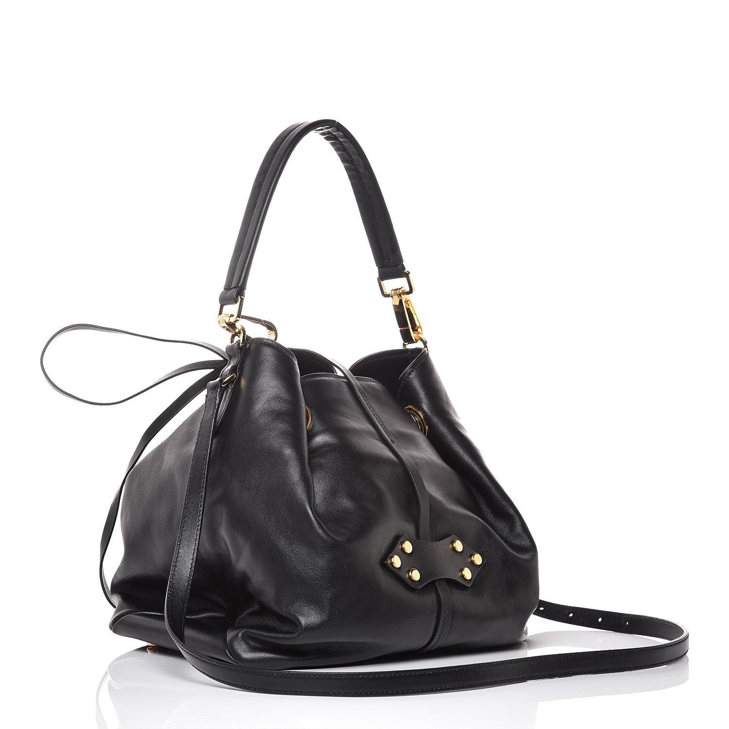 Nappa Bucket Bag Black