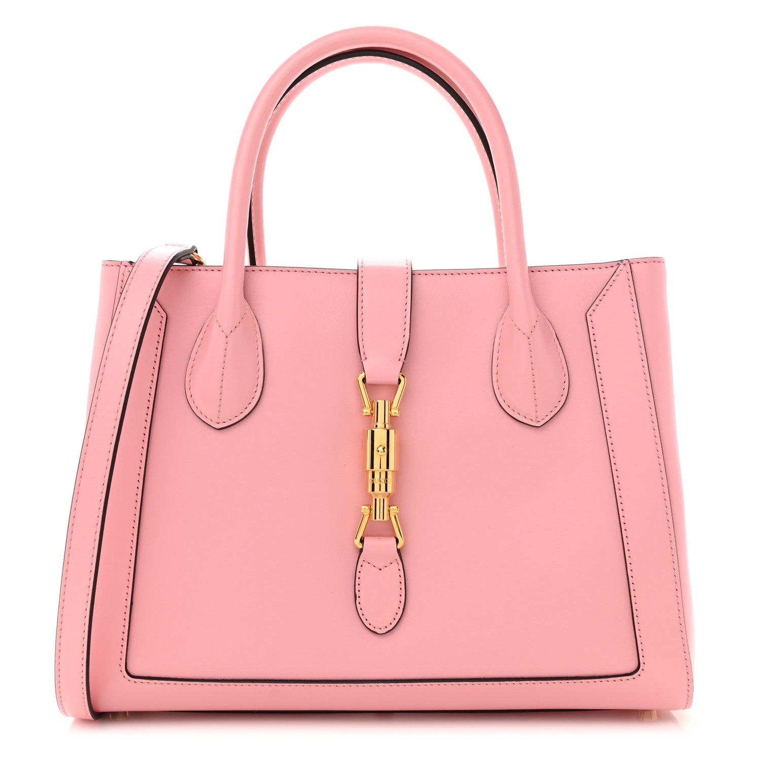 Gucci Boarded Plutone Calfskin Medium Jackie 1961 Tote Wild Rose 1 of 11