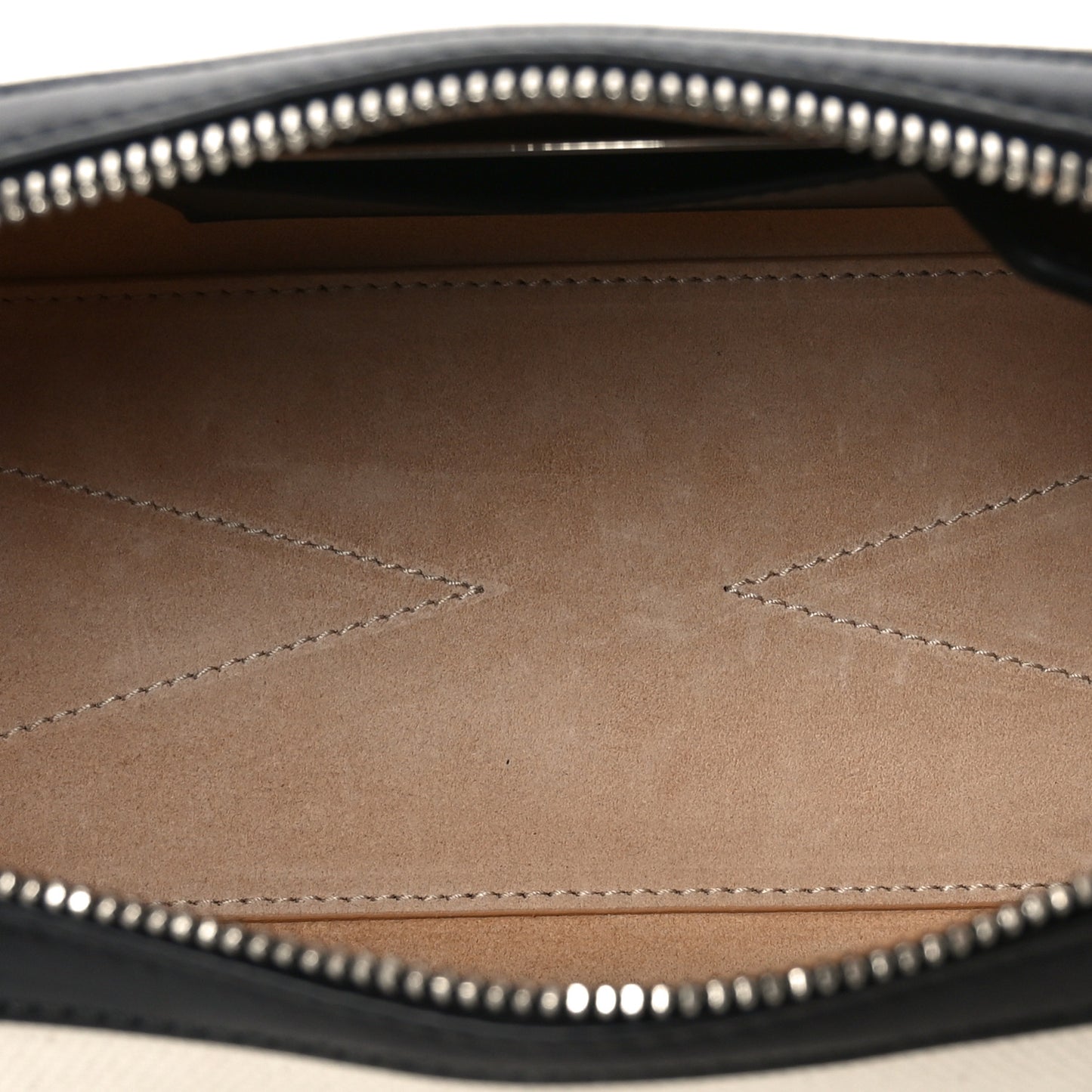 Canvas Calfskin Medium Le Teckel Bag Ecru