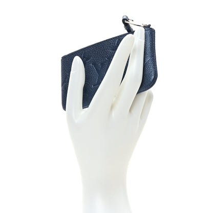 Louis Vuitton Metallic Empreinte Monogram Giant Key Pouch Navy Nacre 2 of 6