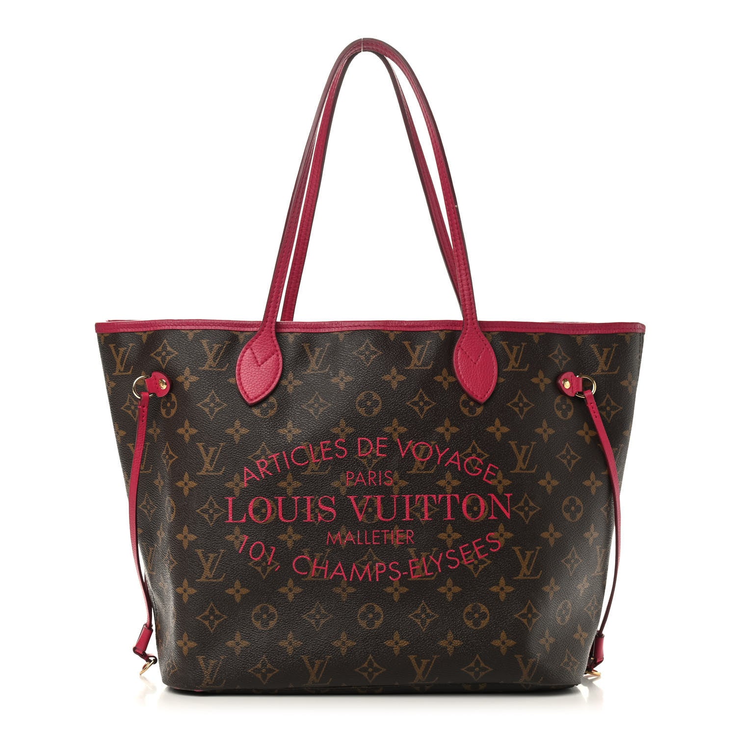 Louis Vuitton Monogram Articles de Voyage Ikat Neverfull MM Rose Indien 1 of 16