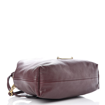 Burberry Calfskin House Check Little Crush Deep Claret 4 of 11