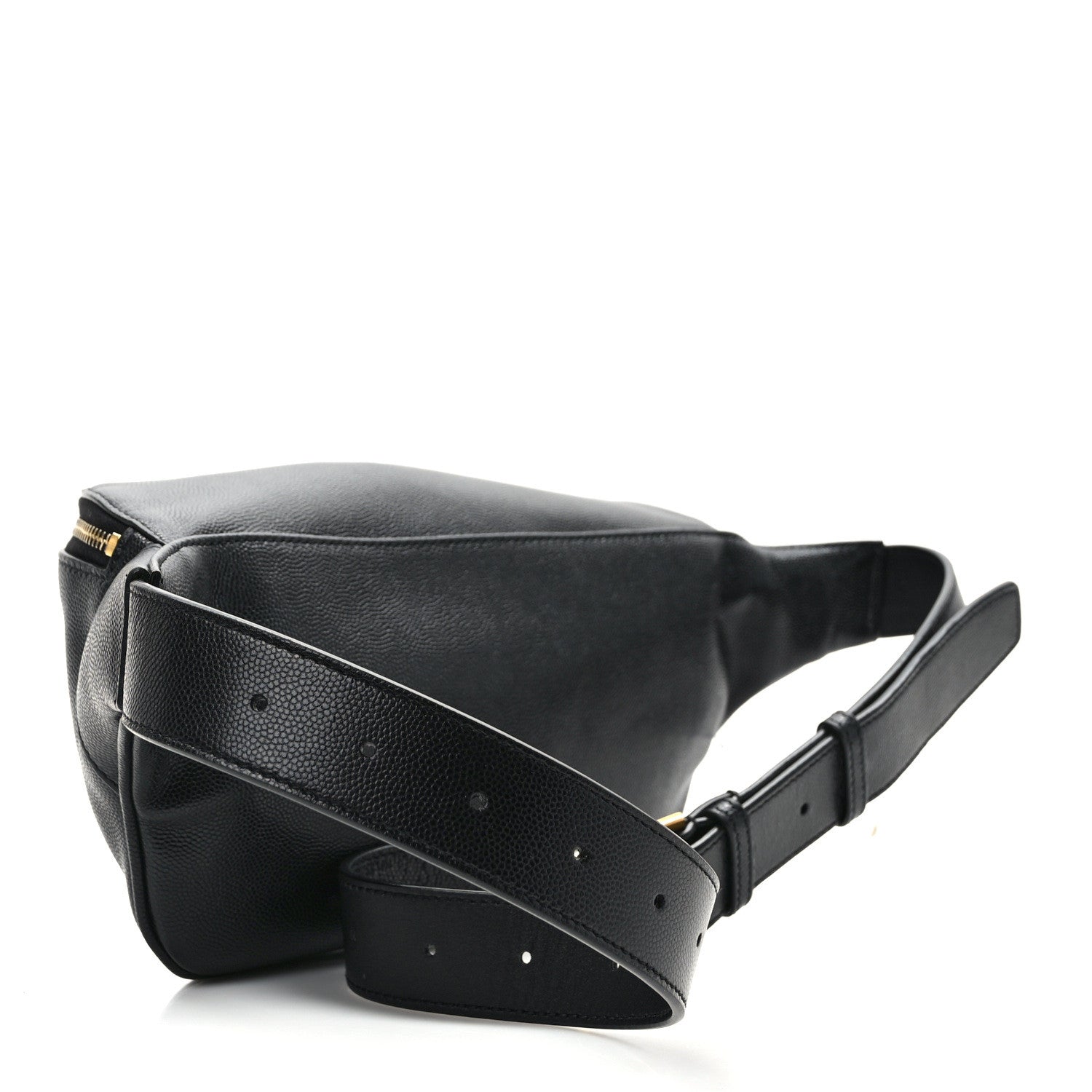 Saint Laurent Grain De Poudre Monogram Belt Bag Black 3 of 12