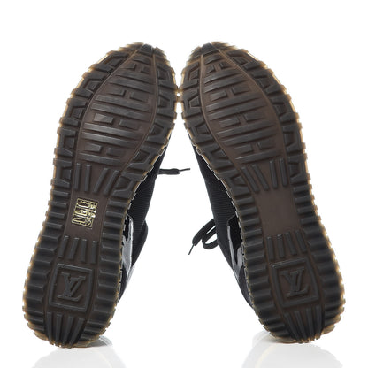 Louis Vuitton Suede Monogram Run Away Sneakers 37.5 Black 5 of 8