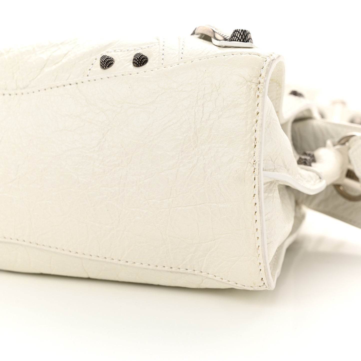 Agneau Arena Neo Cagole Handbag XS Optic White