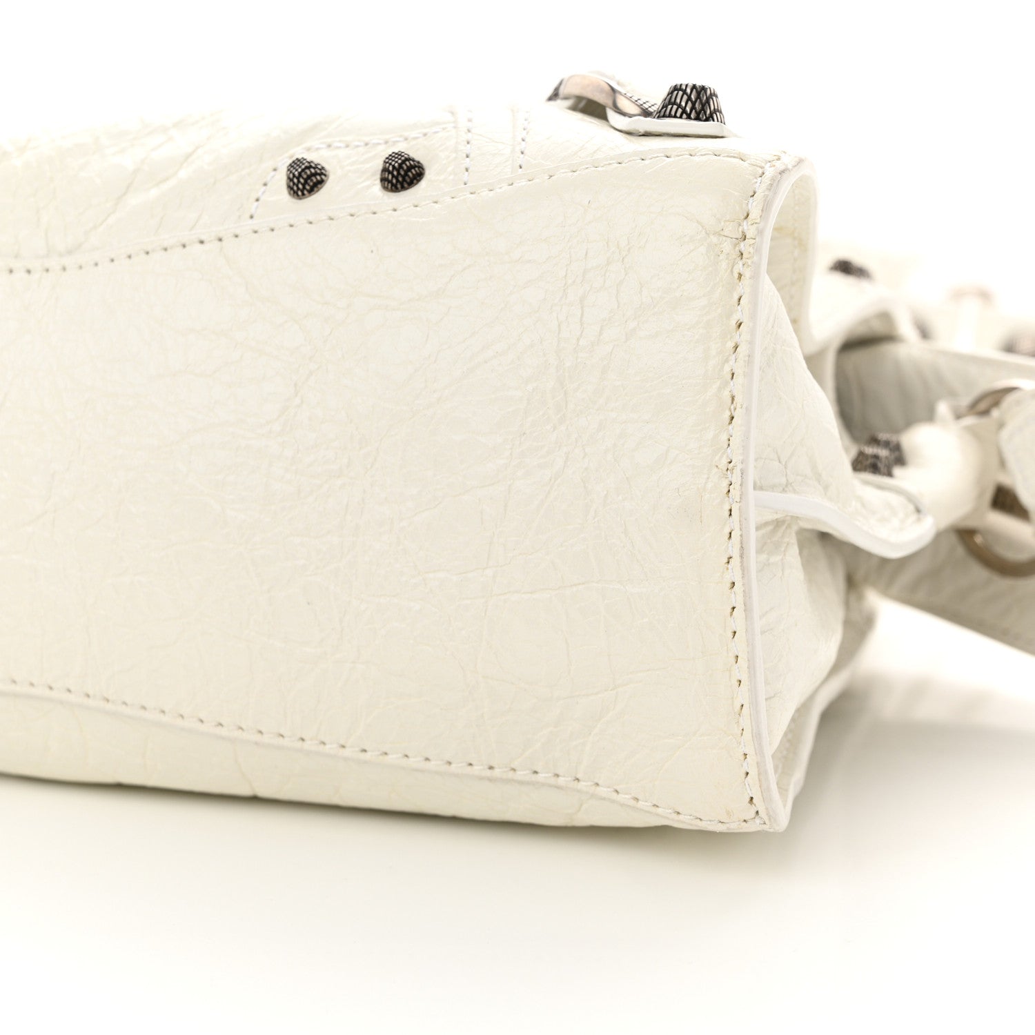 Balenciaga Agneau Arena Neo Cagole Handbag XS Optic White 11 of 14