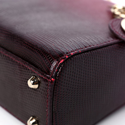 Christian Dior Lizard Gradient Mini Lady Dior Red 10 of 15