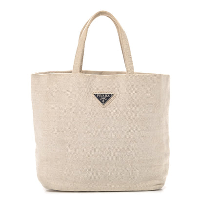 Prada Canvas Tote Beige 1 of 4