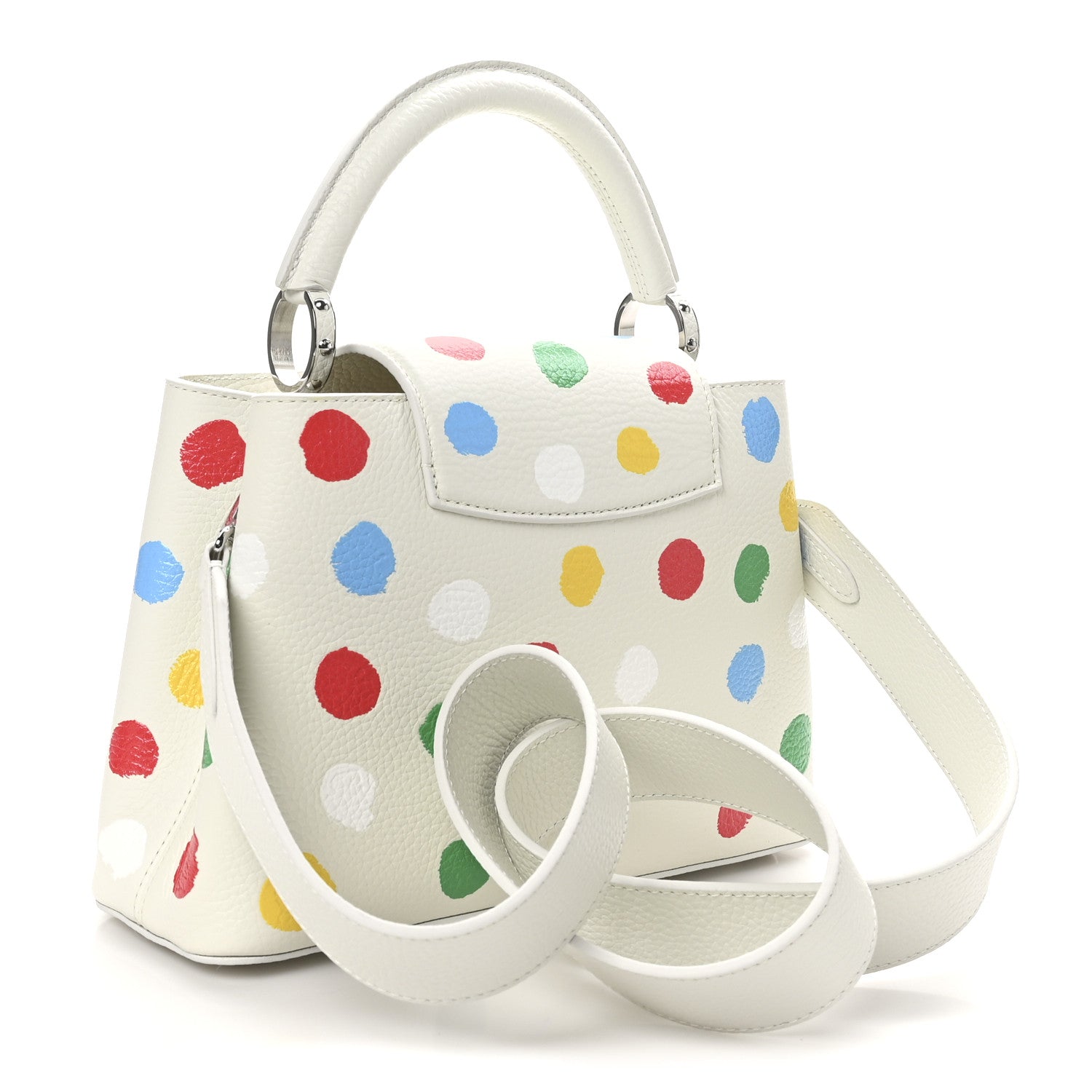 Louis Vuitton LV X YK Taurillon Capucines BB White 3 of 9