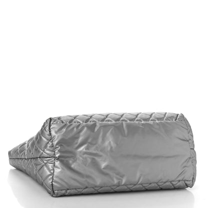 Chanel Nylon Quilted Large Coco Cocoon Tote Silver 4 of 15