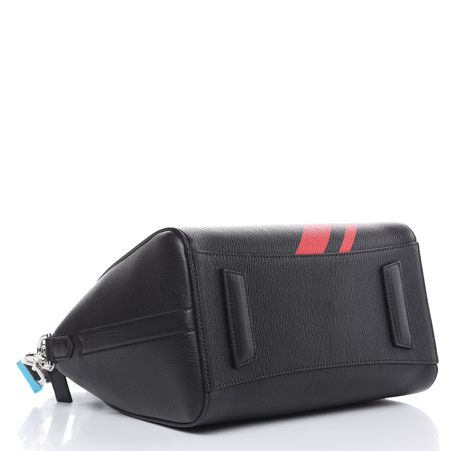 Givenchy Sugar Goatskin Striped Small Antigona Black Red 4 of 11