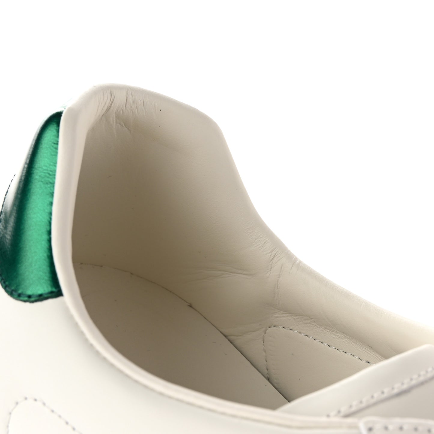 Calfskin Web Mens Gucci Band Ace Sneakers 8 White