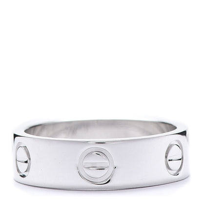 Cartier 18K White Gold 5.5mm LOVE Ring 54 6.75 3 of 4