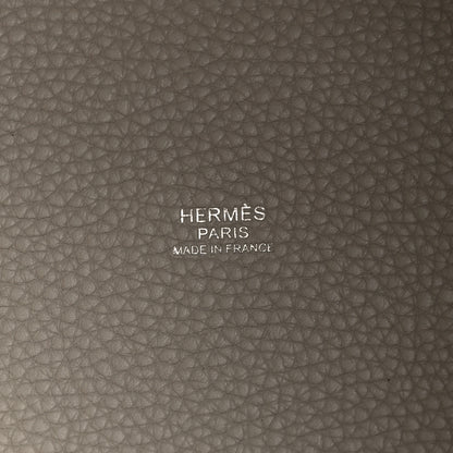 Hermes Taurillon Clemence Picotin Lock 18 PM Craie 6 of 12