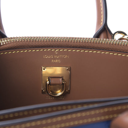 Louis Vuitton Taurillon City Steamer Mini Blue Beige 8 of 9