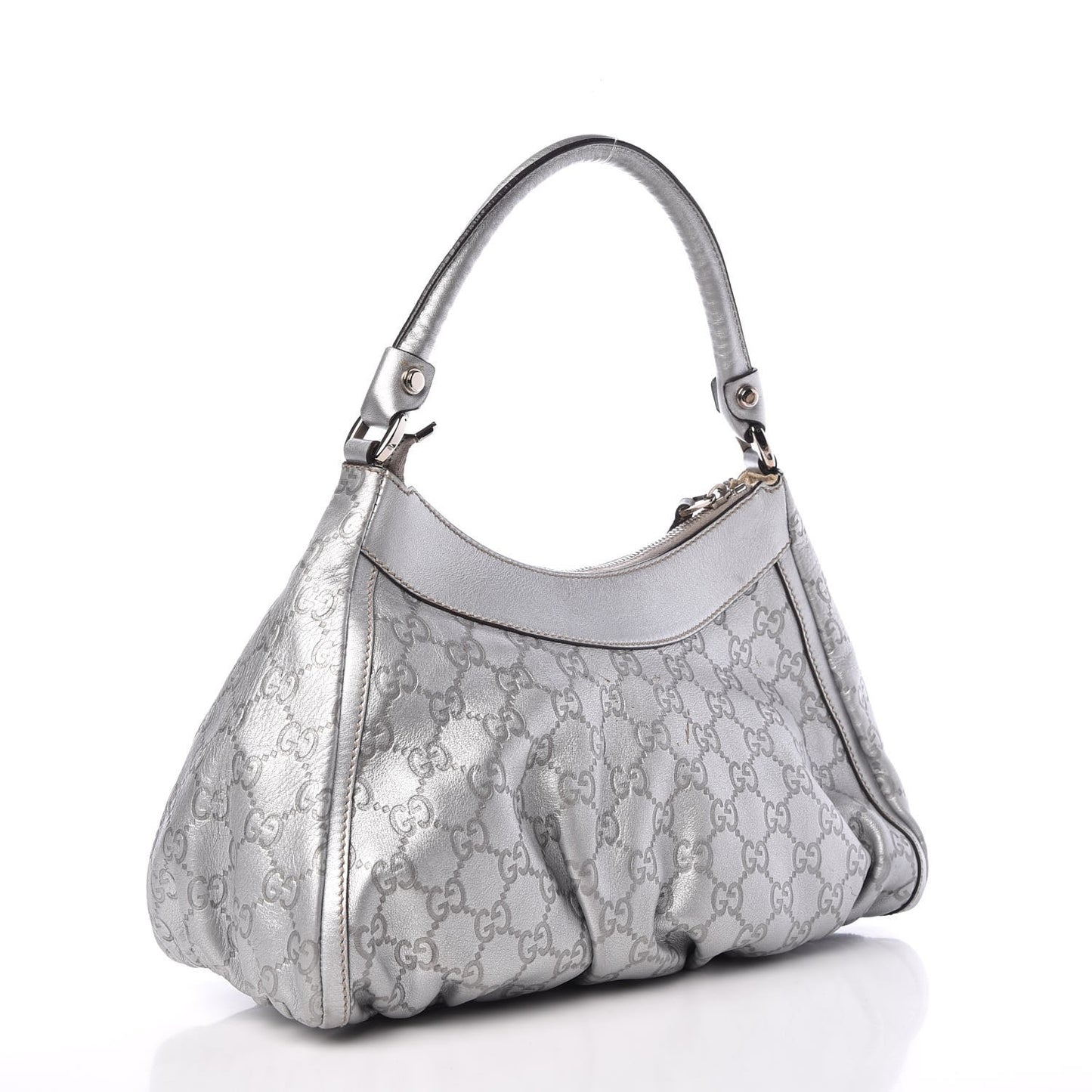 Guccissima Medium D Gold Hobo Silver