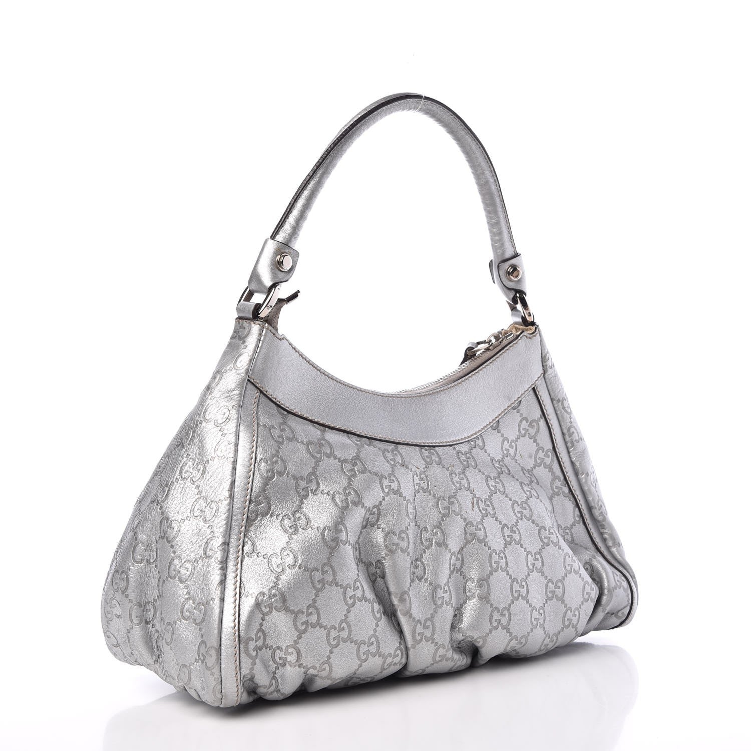 Gucci Guccissima Medium D Gold Hobo Silver 3 of 20
