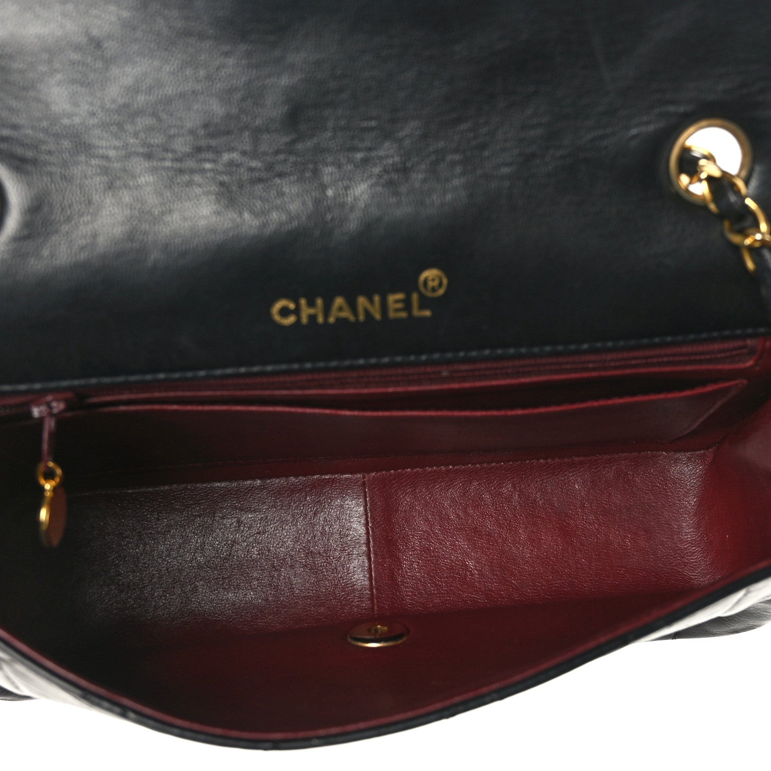 Chanel Lambskin Quilted Medium Single Flap Black 5 of 9