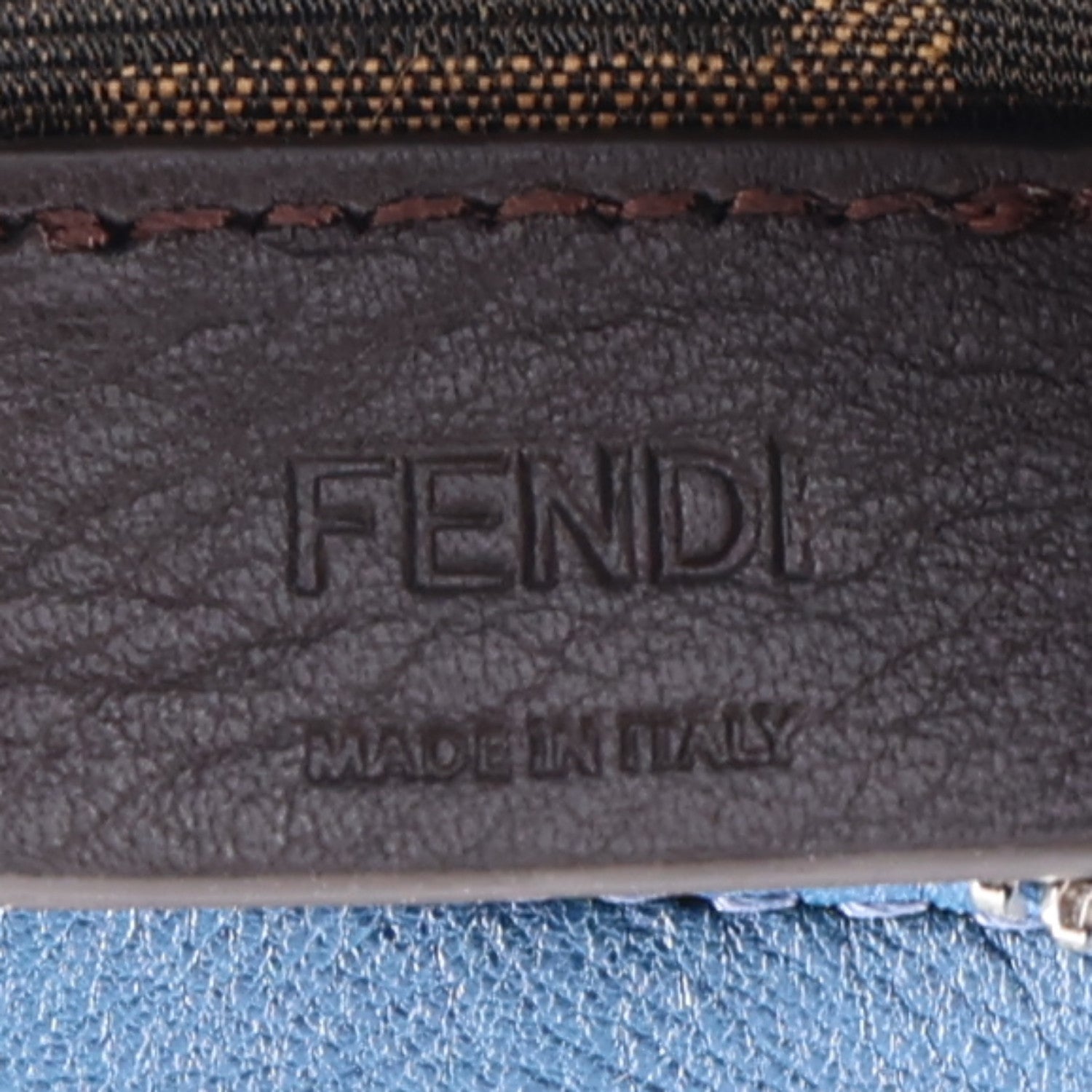 Fendi Vitello Grace Matte Nano Fendigraphy Hobo Charm Mirto 6 of 10