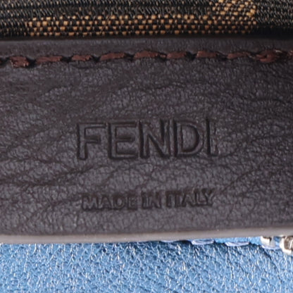 Fendi Vitello Grace Matte Nano Fendigraphy Hobo Charm Mirto 6 of 10