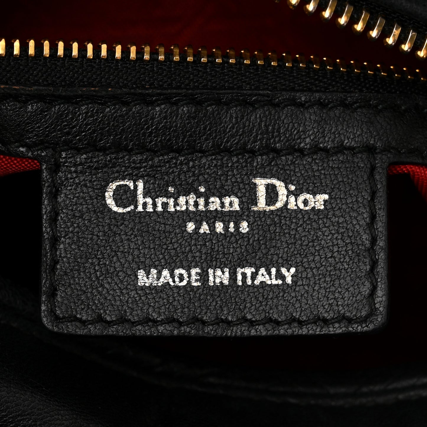 Lambskin Cannage Medium Lady Dior Black