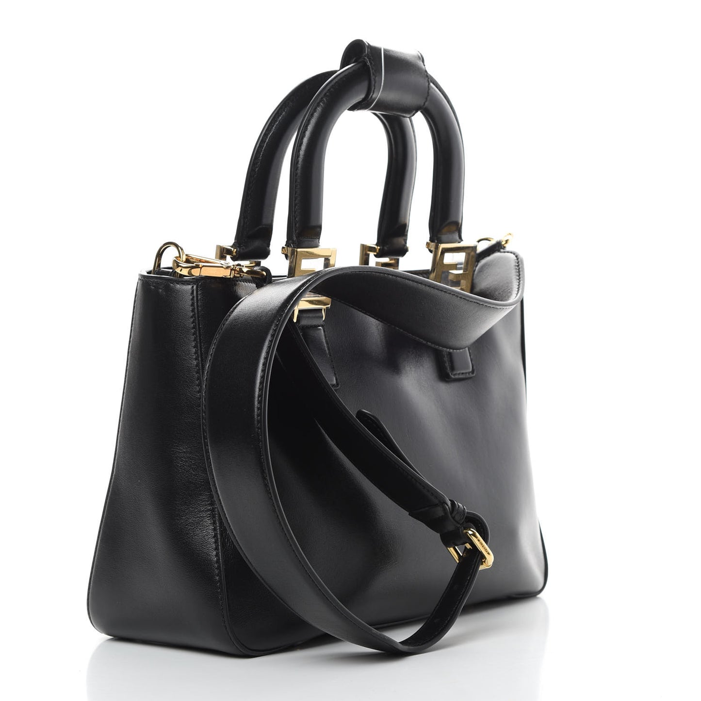 Vitello Glacier Small FF Tote Black