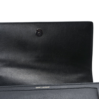 Saint Laurent Calfskin Medium Monogram Monochrome Sunset Black 10 of 10