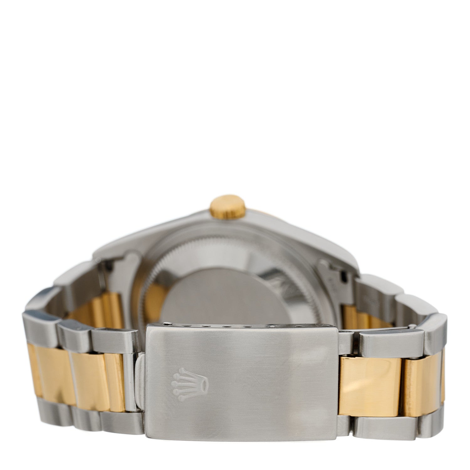 Rolex Stainless Steel 18K Yellow Gold 36mm Oyster Perpetual Datejust Watch Silver Roman 3 of 5