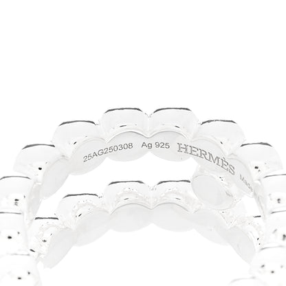 Hermes Sterling Silver Chaine d'Ancre Alea II Ring 4 of 7