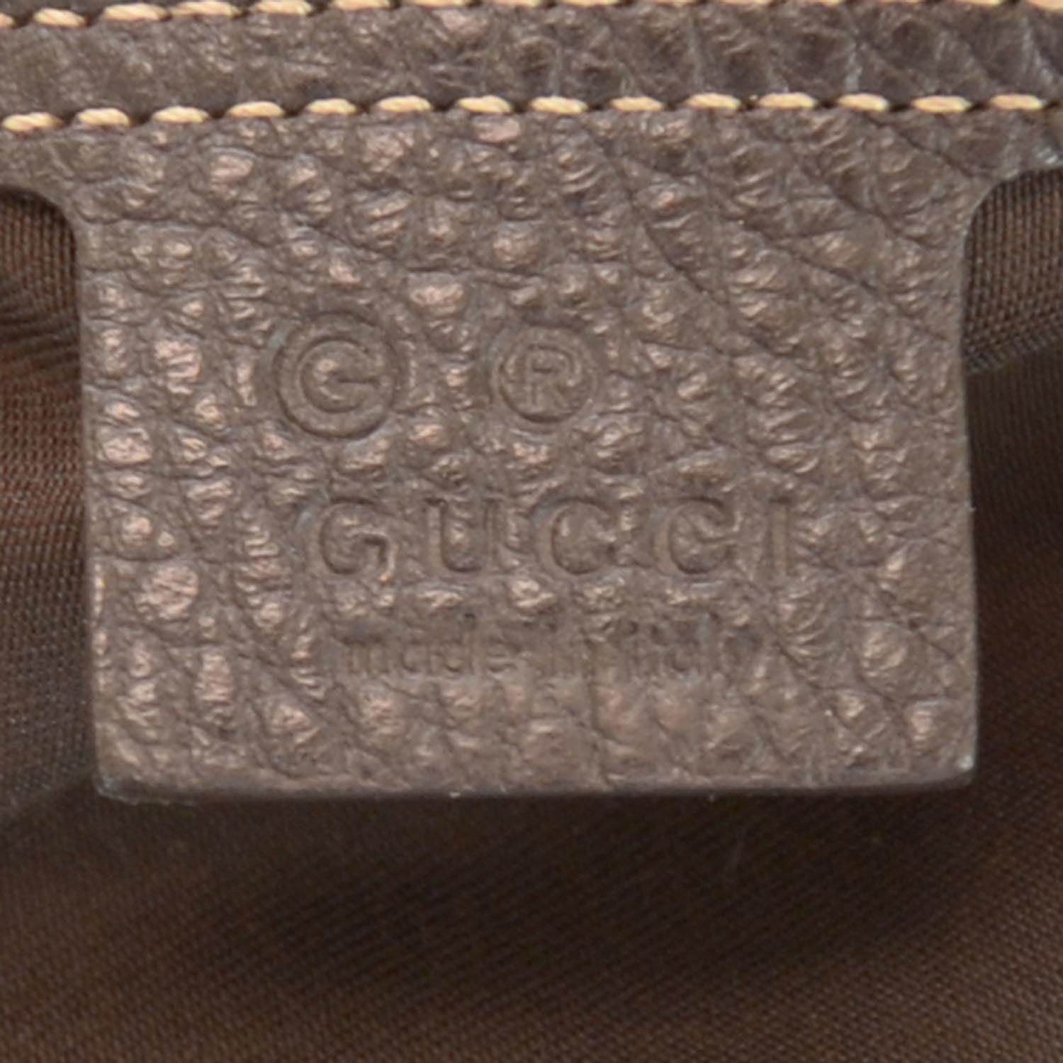 Gucci Crystal Monogram Large Joy Tote Beige Ebony Testa di Moro 5 of 8