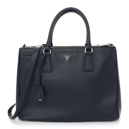 Prada Saffiano Lux Large Galleria Double Zip Tote Baltico 1 of 11