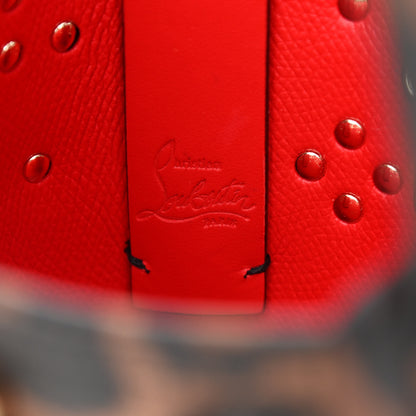 Christian Louboutin Calfskin Leopard Spike Studded Mini North South Cabata Tote Multicolor 6 of 7