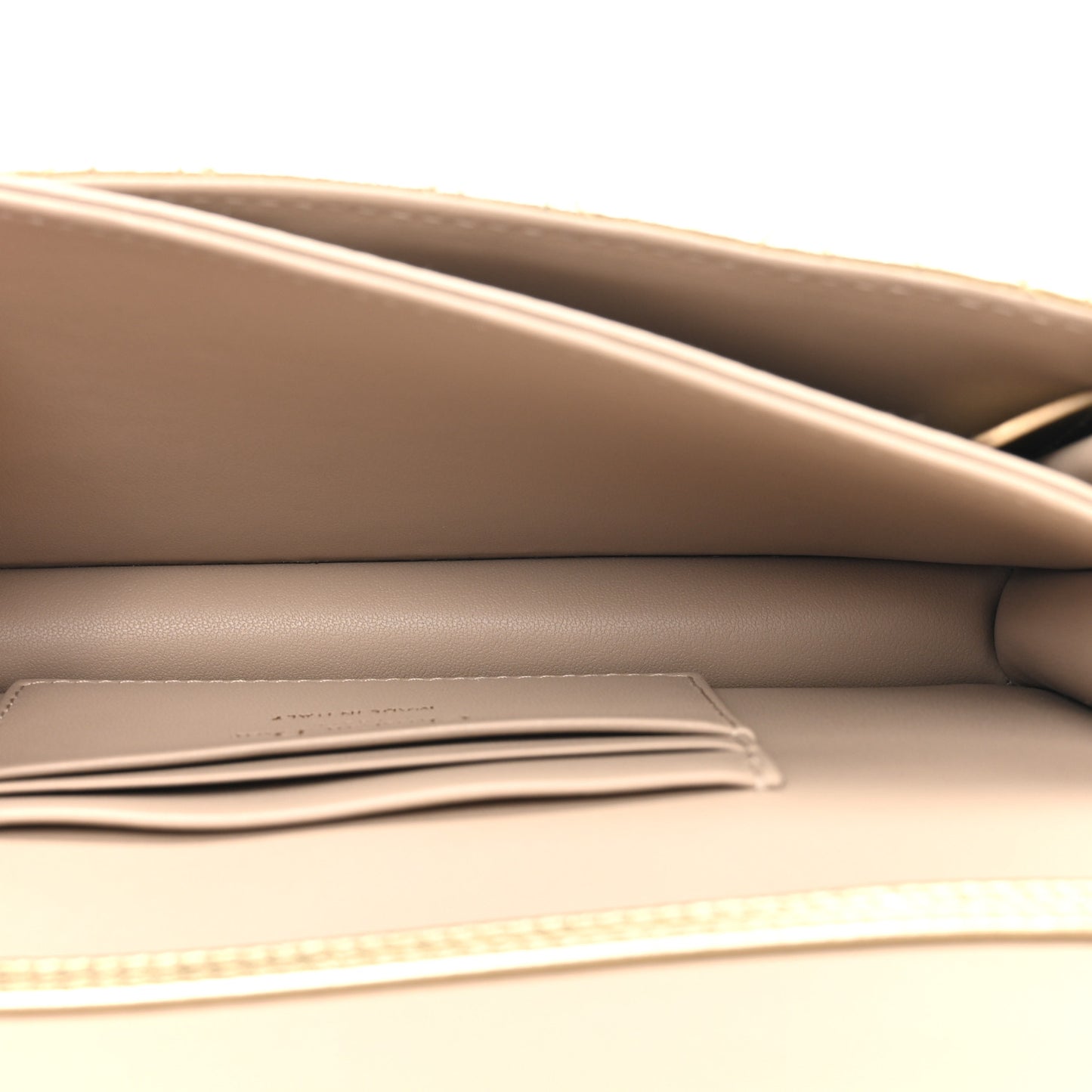 Metallic Lambskin Cannage Mini My Dior Bag Gold