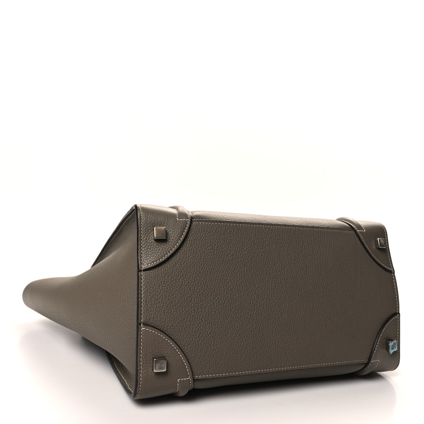 Drummed Calfskin Mini Luggage Souris