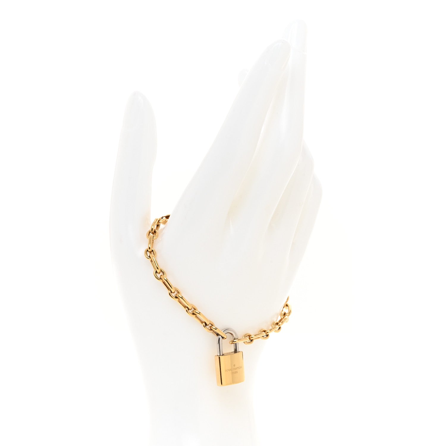 Louis Vuitton Lock It Bracelet Gold 2 of 4