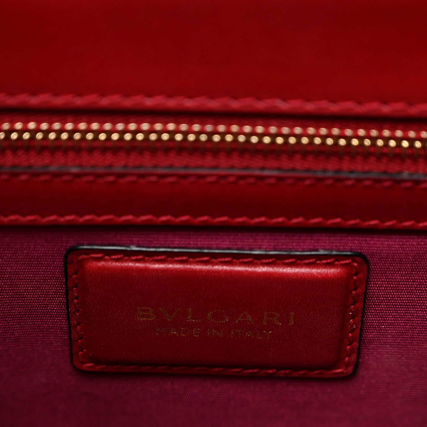 Calfskin Large Serpenti Forever Top Handle Red