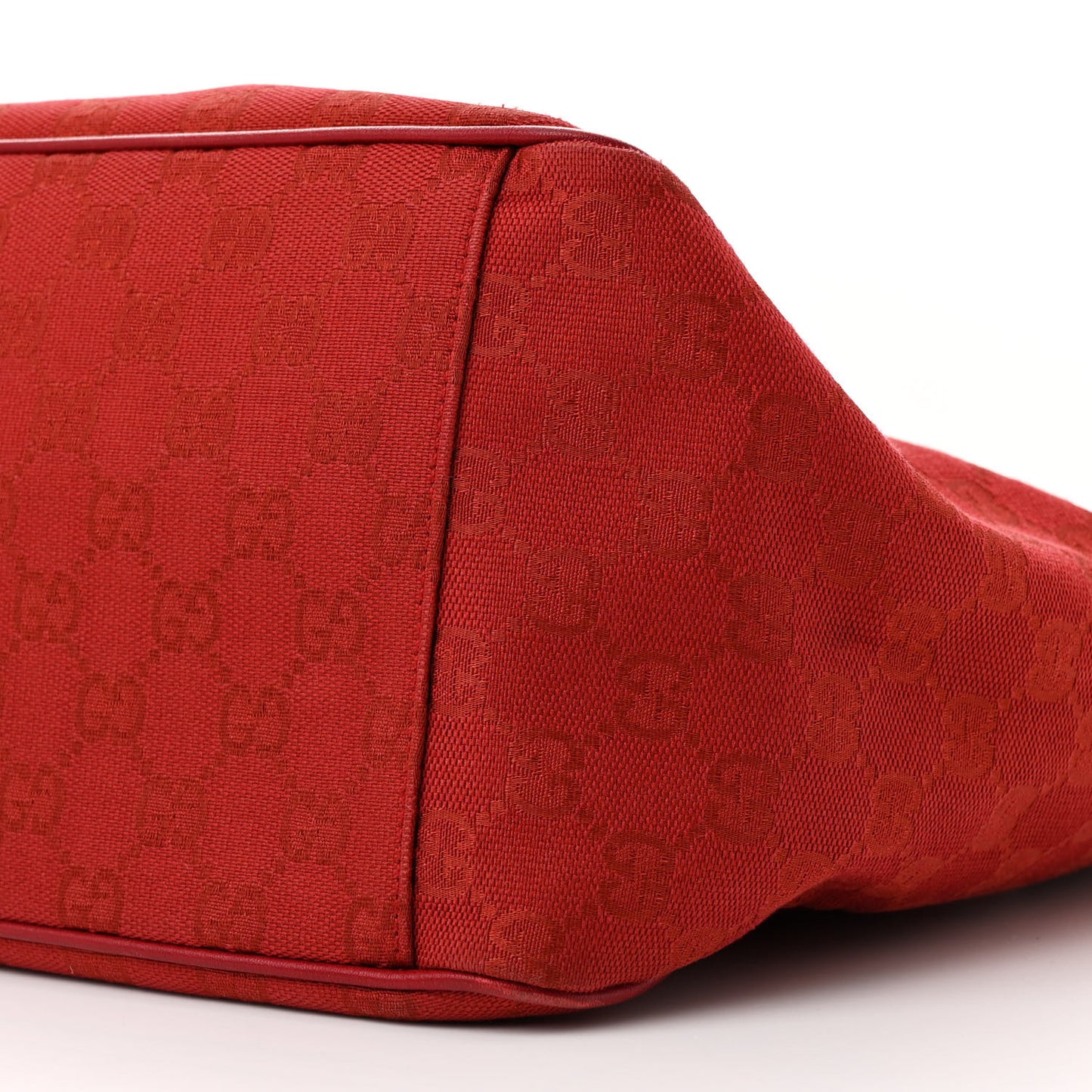 Monogram Large Positano Tote Red