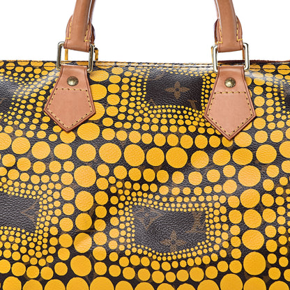 Louis Vuitton Monogram Kusama Town Speedy 30 Yellow 8 of 15