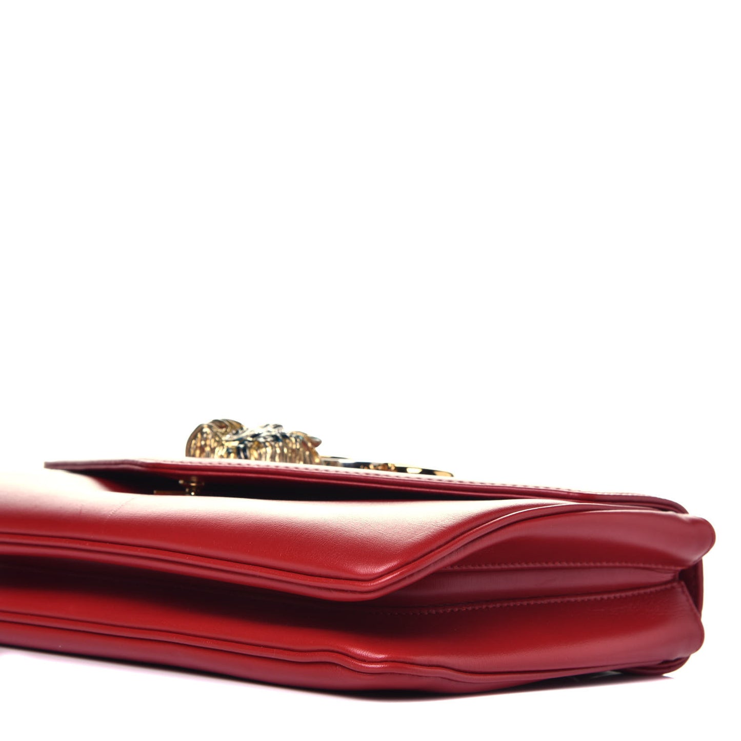 Vitello Palmellato Lux Crystal Medium Rajah Shoulder Bag Hibiscus Red Multicolor