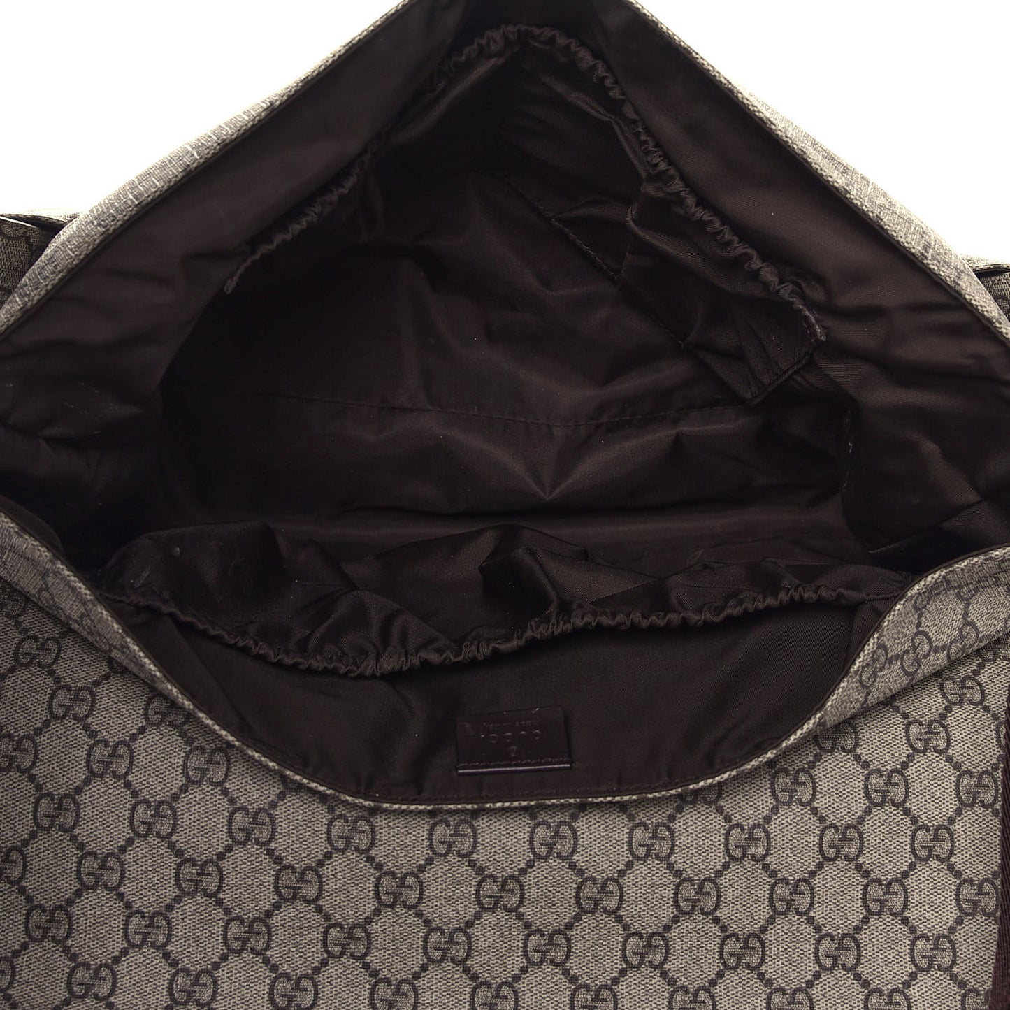 GG Plus Monogram Messenger Diaper Bag Dark Brown