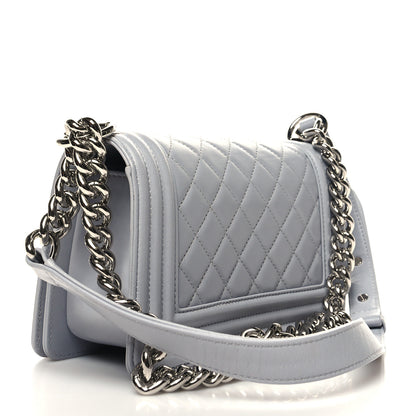 Chanel Calfskin Quilted Small Boy Flap Grey 3 of 12