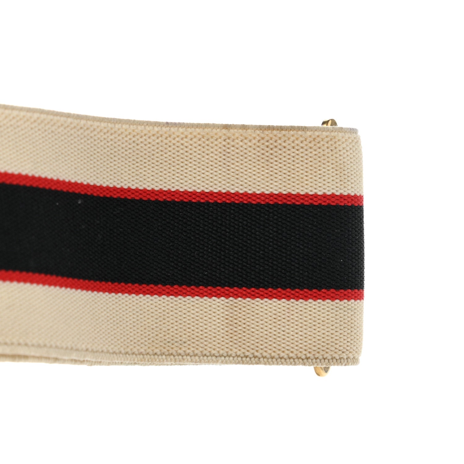 Gucci Jacquard Crystal Stripe Double G Belt 85 34 White 4 of 7