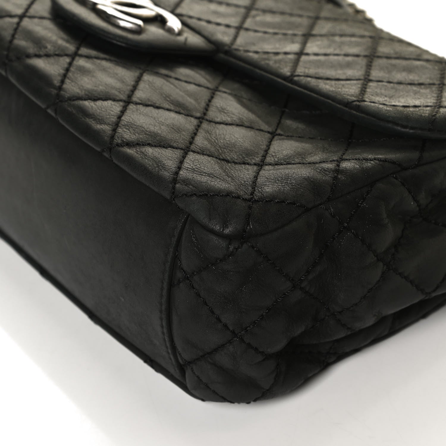 Chanel Iridescent Calfskin Large Coco Daily Flap Black 11 of 17