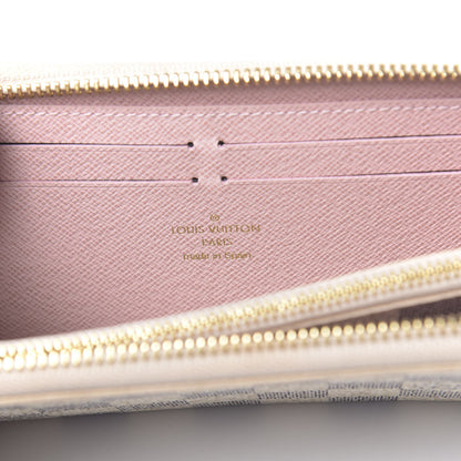 Louis Vuitton Damier Azur Clemence Wallet Rose Ballerine 6 of 9
