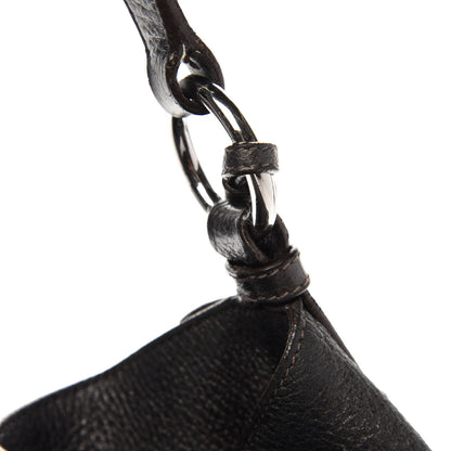 Prada Metallic Vitello Daino Hobo Dark Grey 11 of 15