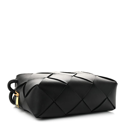 Bottega Veneta Lambskin Maxi Intrecciato Small Cassette Camera Bag Black 4 of 9