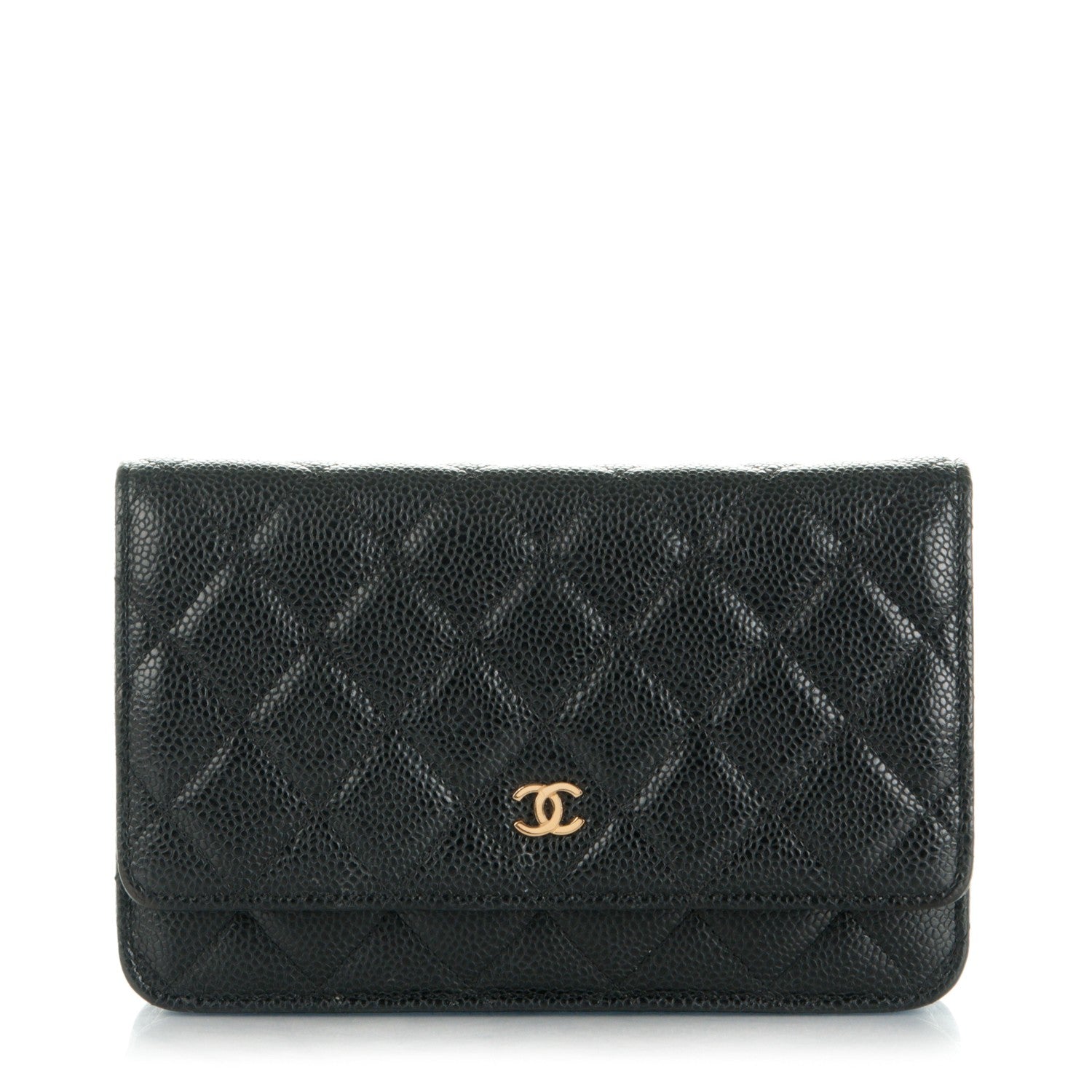 Chanel Caviar Quilted Wallet On Chain WOC Black 1 of 8